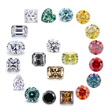 Χρωματιστό moissanite