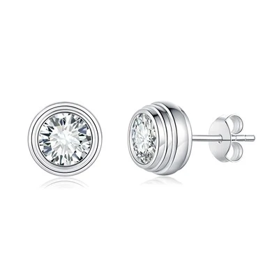 Σκουλαρίκια με moissanite